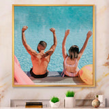 Vintage Swimming Strokes - Swimming Canvas Wall Art