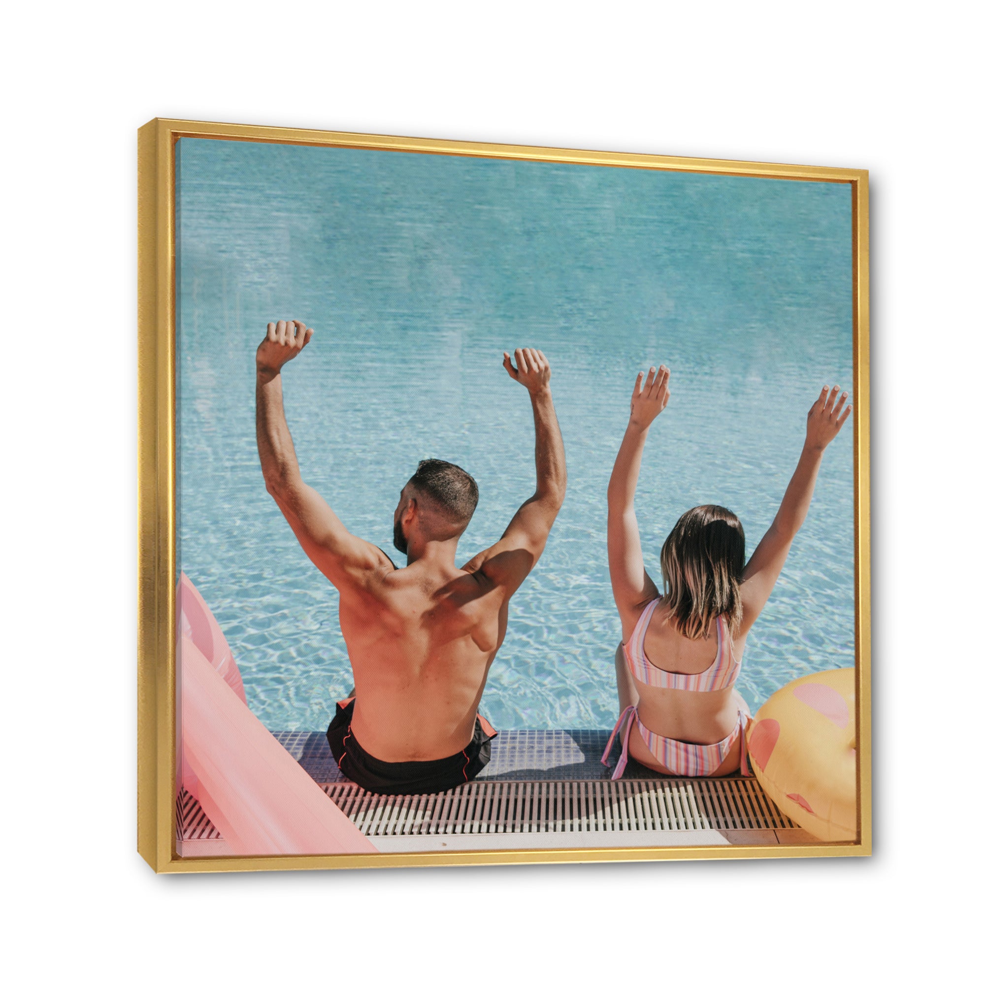 Vintage Swimming Strokes - Swimming Canvas Wall Art