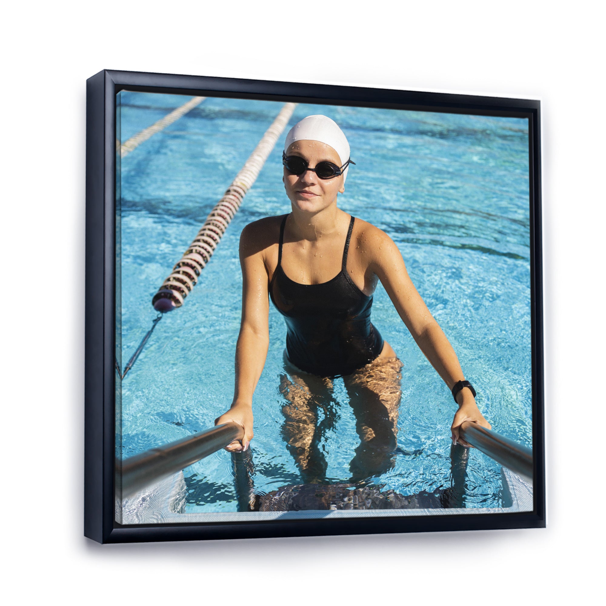 Photo Swimming Athlete - Swimming Canvas Wall Art