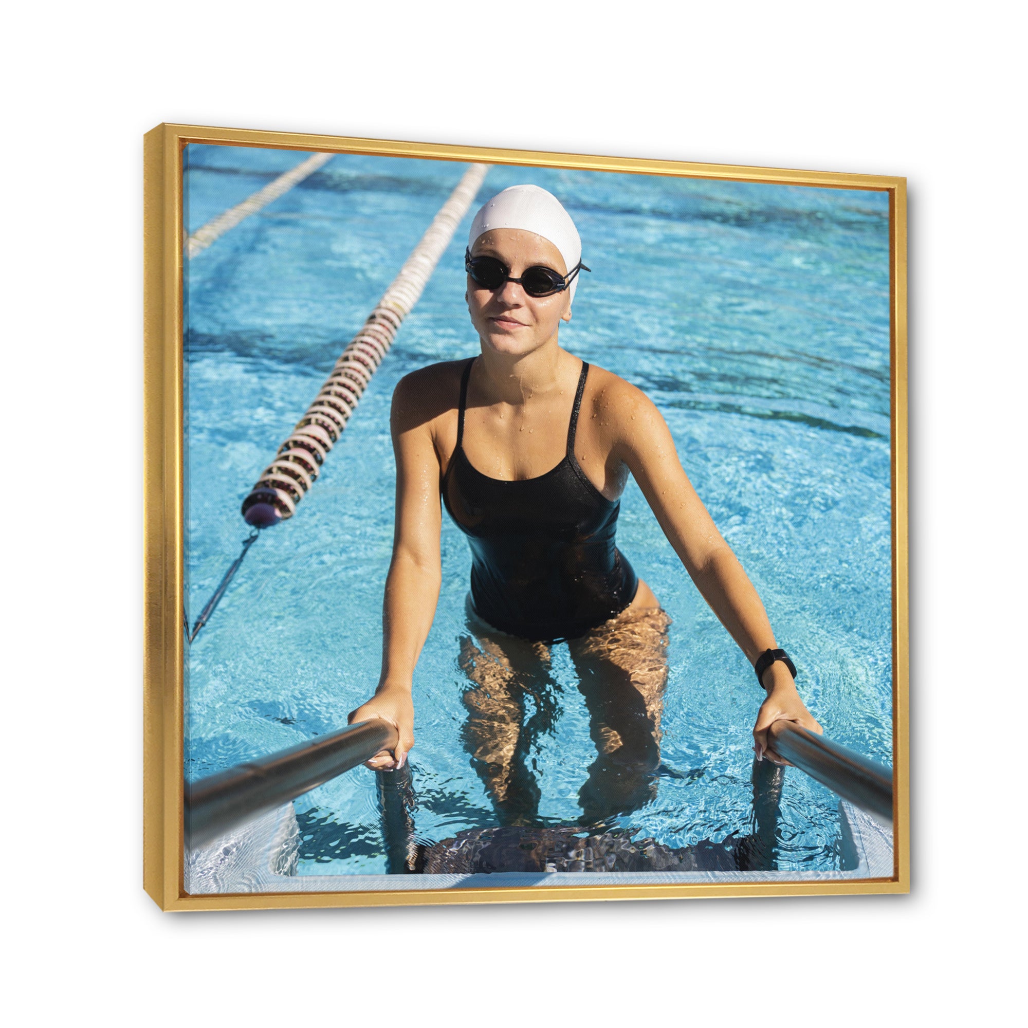 Photo Swimming Athlete - Swimming Canvas Wall Art