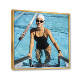 Photo Swimming Athlete - Swimming Canvas Wall Art
