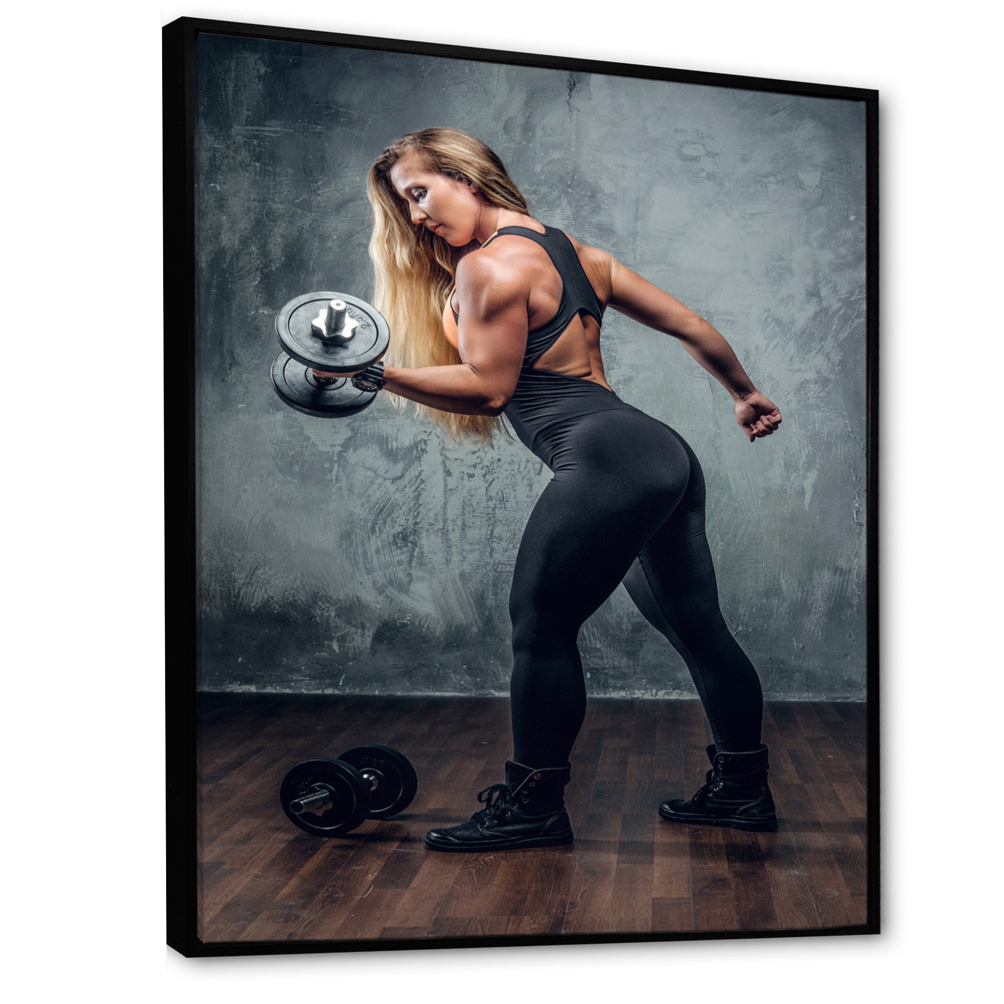 Muscle Machine - Weightlifting Canvas Wall Art