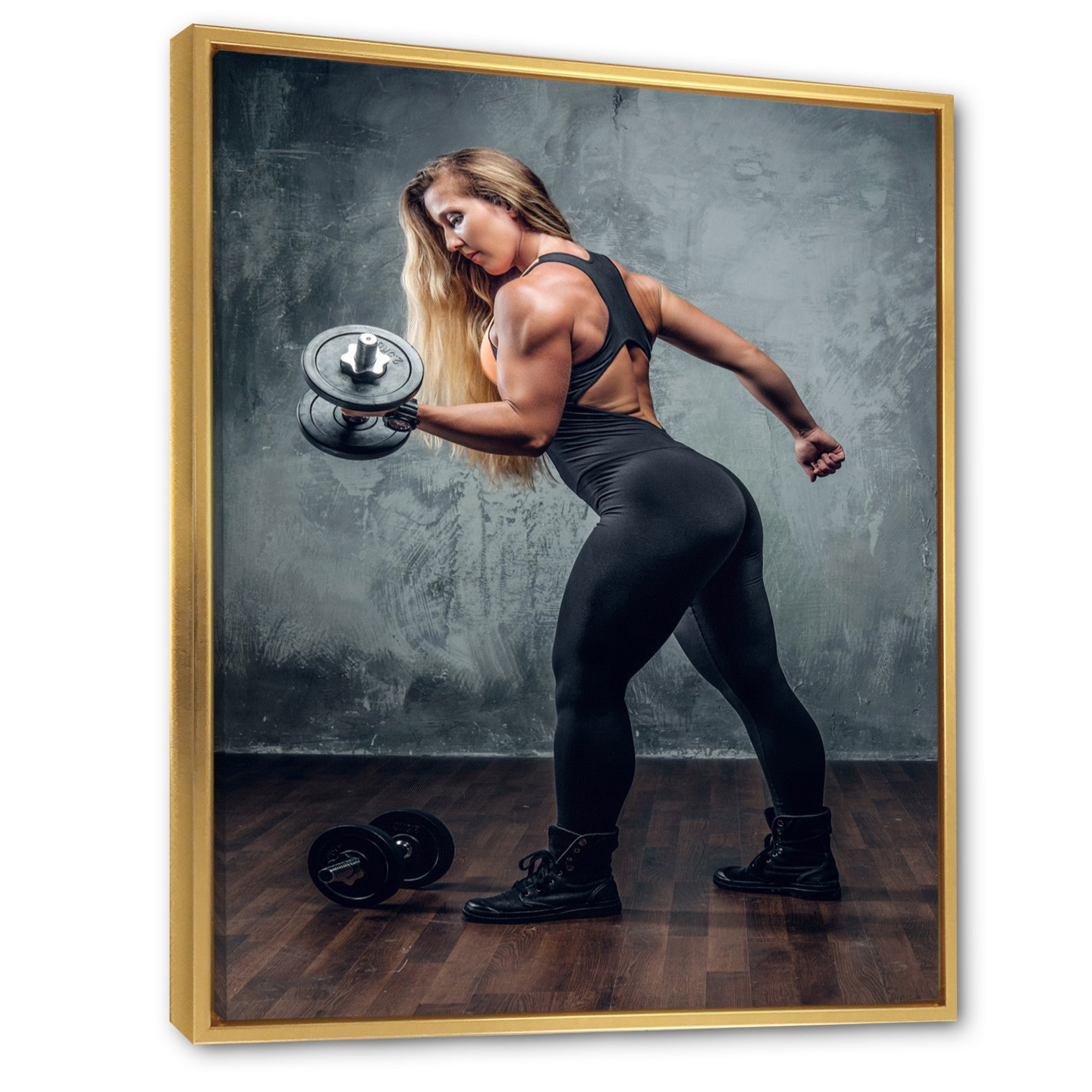 Muscle Machine - Weightlifting Canvas Wall Art