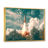 Spaceship Rocket In Florida I - Rocket Canvas Wall Art