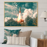Spaceship Rocket In Florida I - Rocket Canvas Wall Art