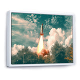 Spaceship Rocket In Florida I - Rocket Canvas Wall Art