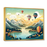 High In The Skies Hot Air Ballon - Hot Air Balloon Canvas Wall Art