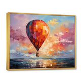 Colorful Air balloon Views I - Hot Air Balloon Canvas Wall Art