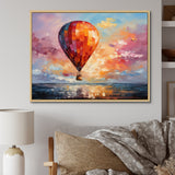 Colorful Air balloon Views I - Hot Air Balloon Canvas Wall Art