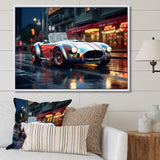 Classics Cobra Car At Night I - Car Old American Canvas Wall Art