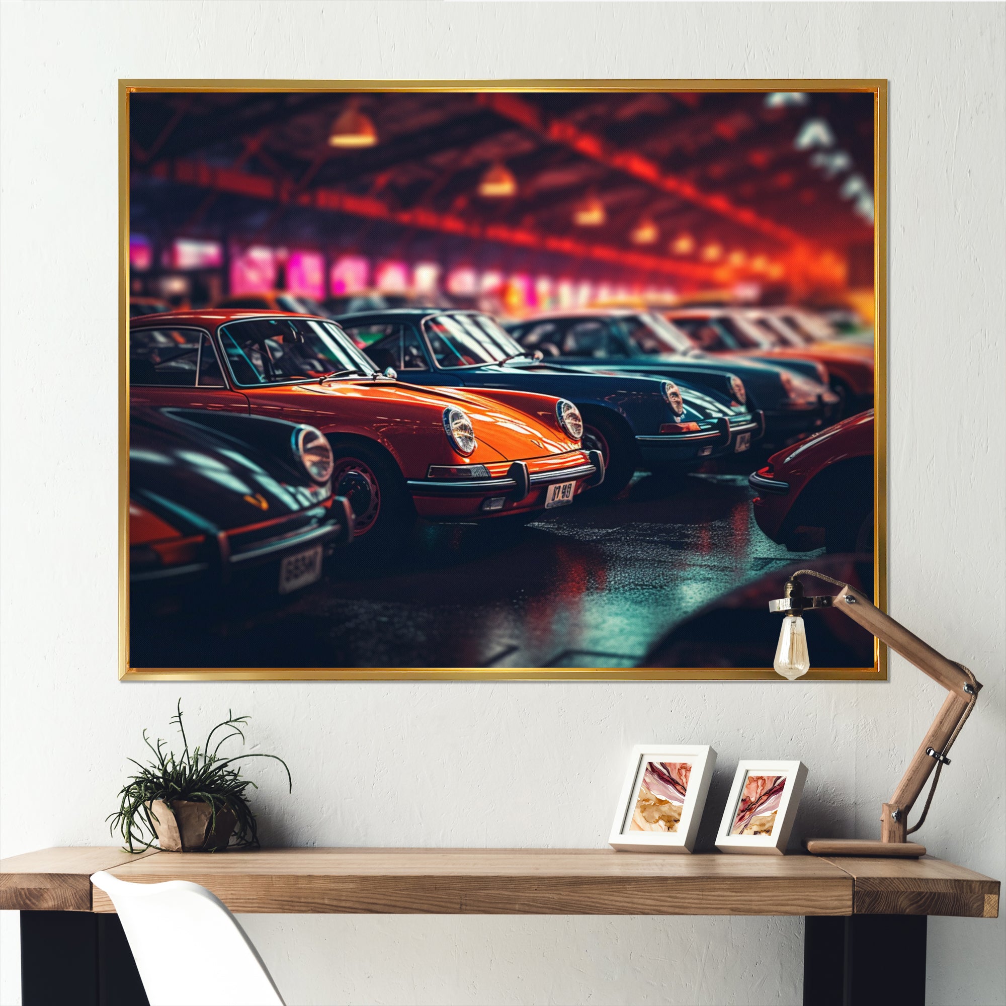 Classic German Car Harmony - Cars Retro Canvas Wall Art