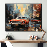 Vintage Car Collage - Cars Retro Canvas Wall Art
