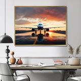 Ready For Take Off Plane Photo - Plane Canvas Wall Art