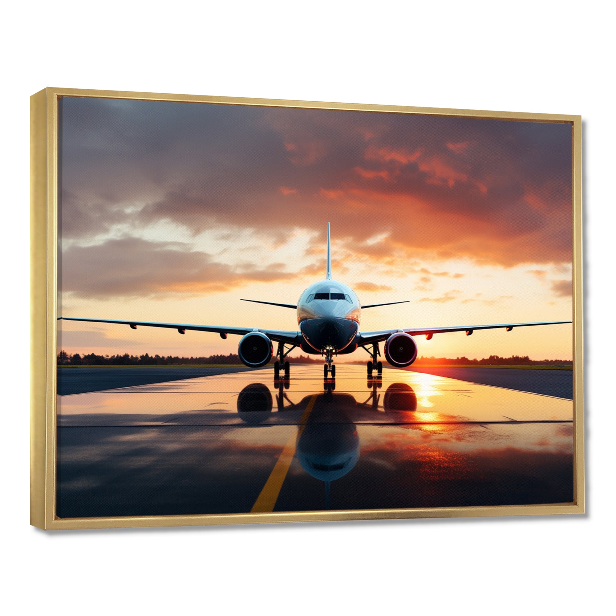Ready For Take Off Plane Photo - Plane Canvas Wall Art
