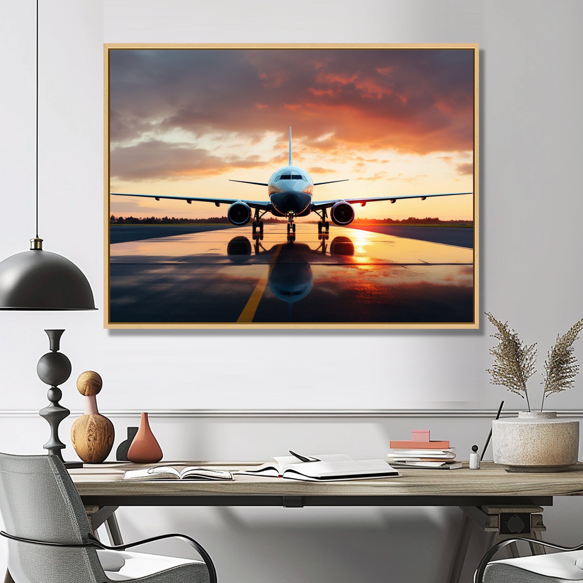 Ready For Take Off Plane Photo - Plane Canvas Wall Art