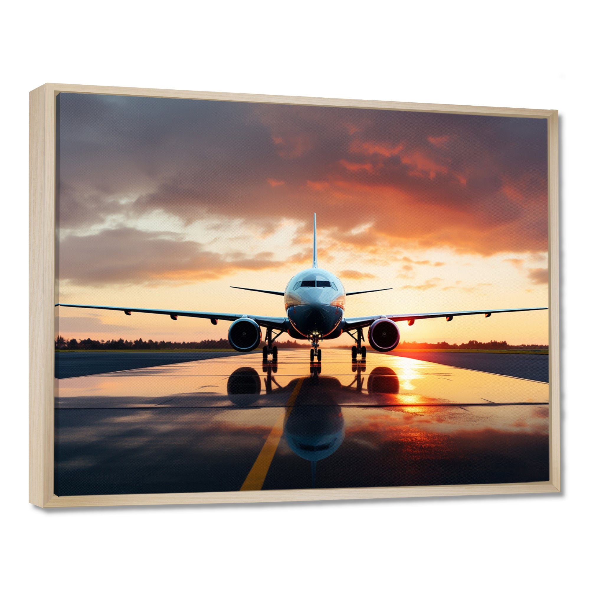 Ready For Take Off Plane Photo - Plane Canvas Wall Art