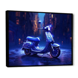 Scooter City Rides I - Scooter Canvas Wall Art