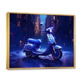 Scooter City Rides I - Scooter Canvas Wall Art