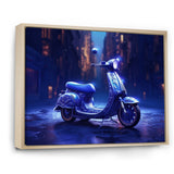 Scooter City Rides I - Scooter Canvas Wall Art
