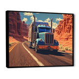 Semi Tractor - Truck Canvas Wall Art