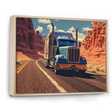 Semi Tractor - Truck Canvas Wall Art
