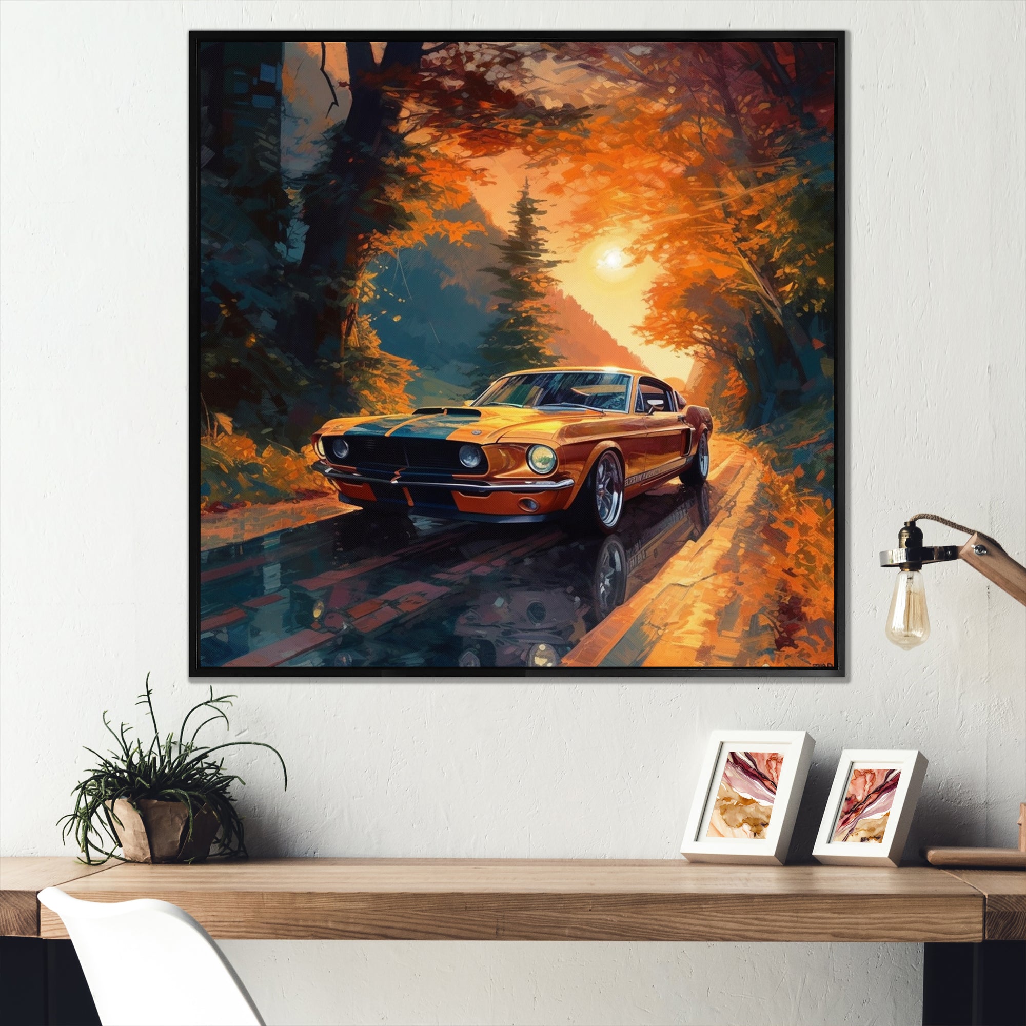 Muscle Car Late Drives I - Car Muscle Car Canvas Wall Art