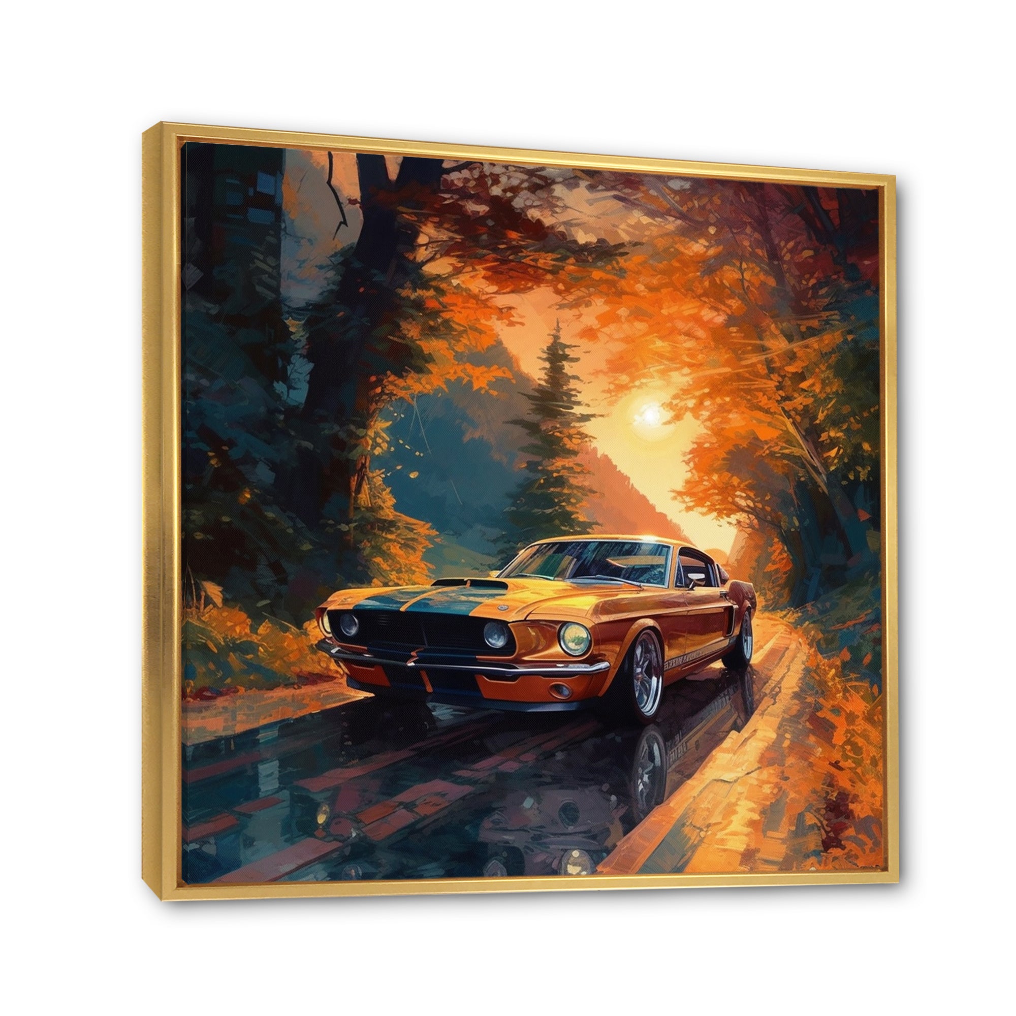 Muscle Car Late Drives I - Car Muscle Car Canvas Wall Art