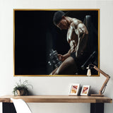Bodybuilder Fitness Workout - Aerobic & Bodybuilding Canvas Wall Art