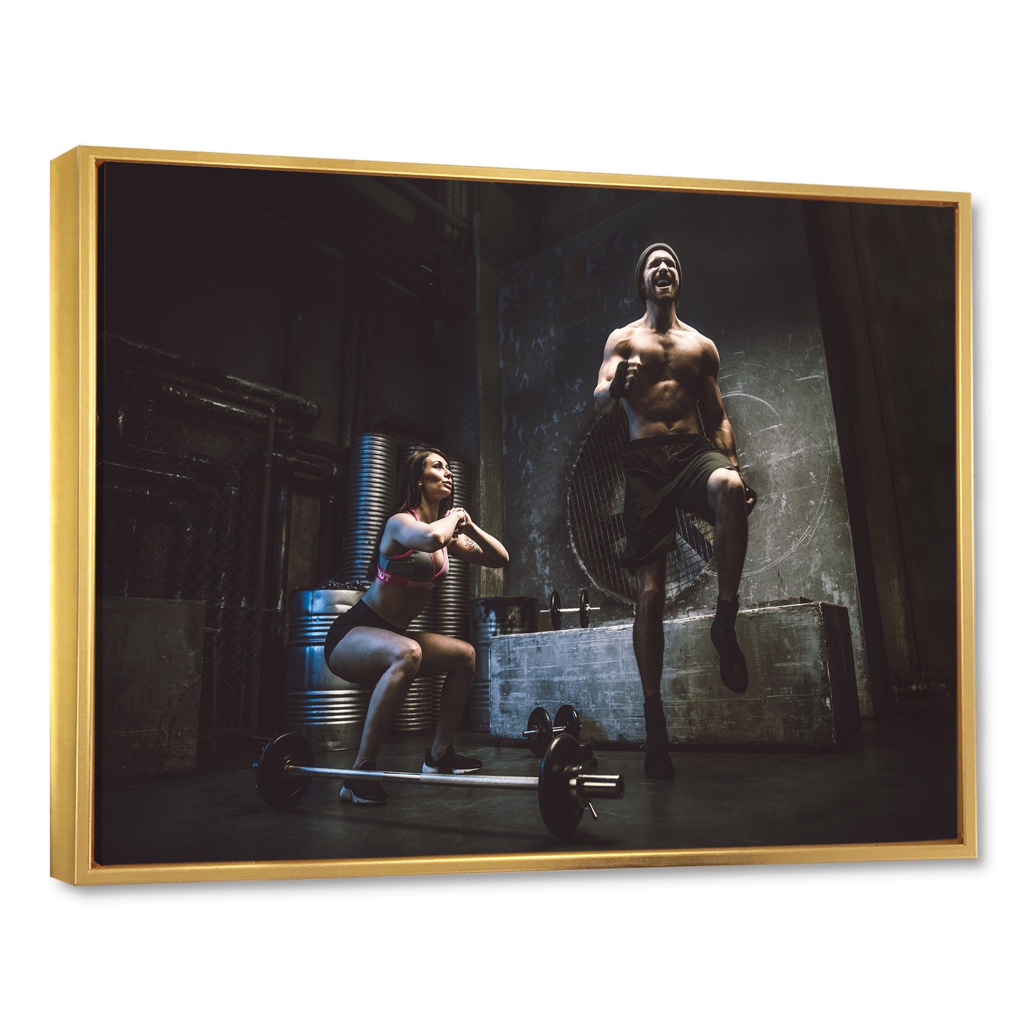 Bodybuilding Workout - Aerobic & Bodybuilding Canvas Wall Art