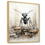 Minimalist March Charcoal Ant - Ant Home Decor Art