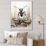 Minimalist March Charcoal Ant - Ant Home Decor Art