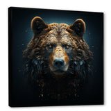 A Baroque Featuring A Bear With Gold - Bear Canvas Wall Art