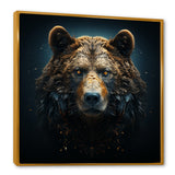 A Baroque Featuring A Bear With Gold - Bear Canvas Wall Art