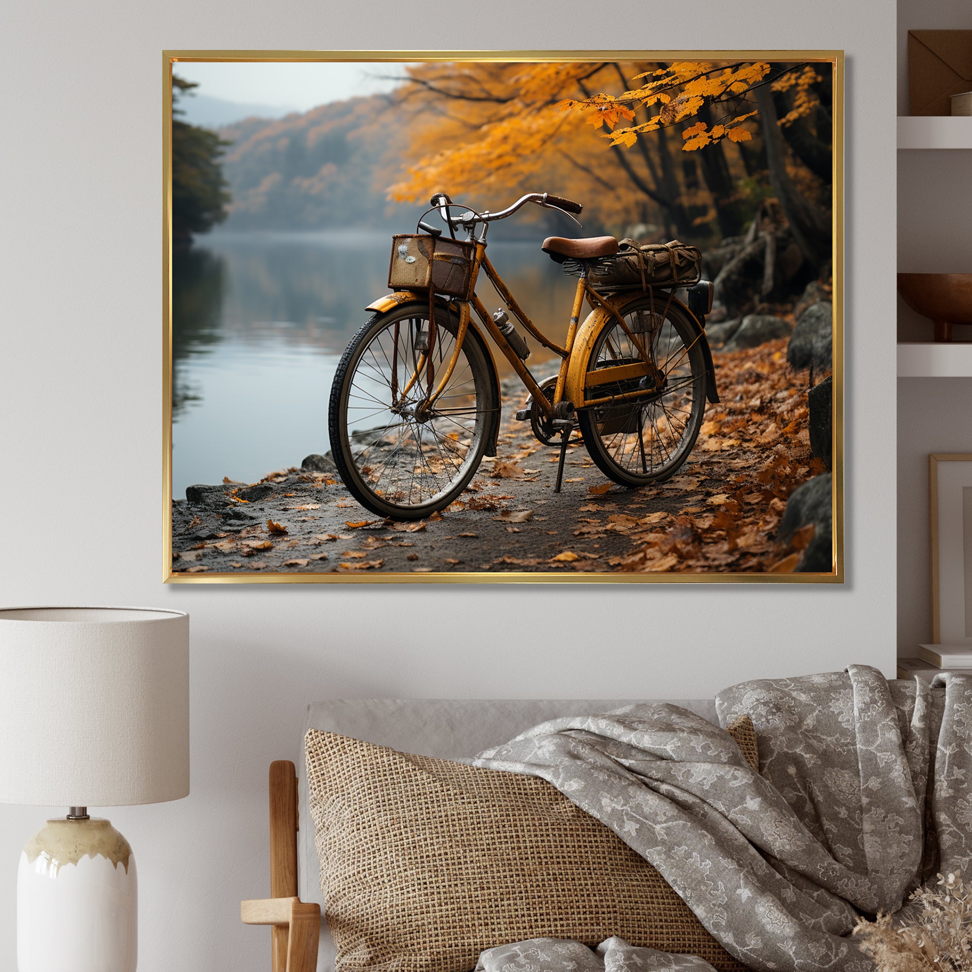 Amber Adventure Bicycle - Bicycle Canvas Wall Art