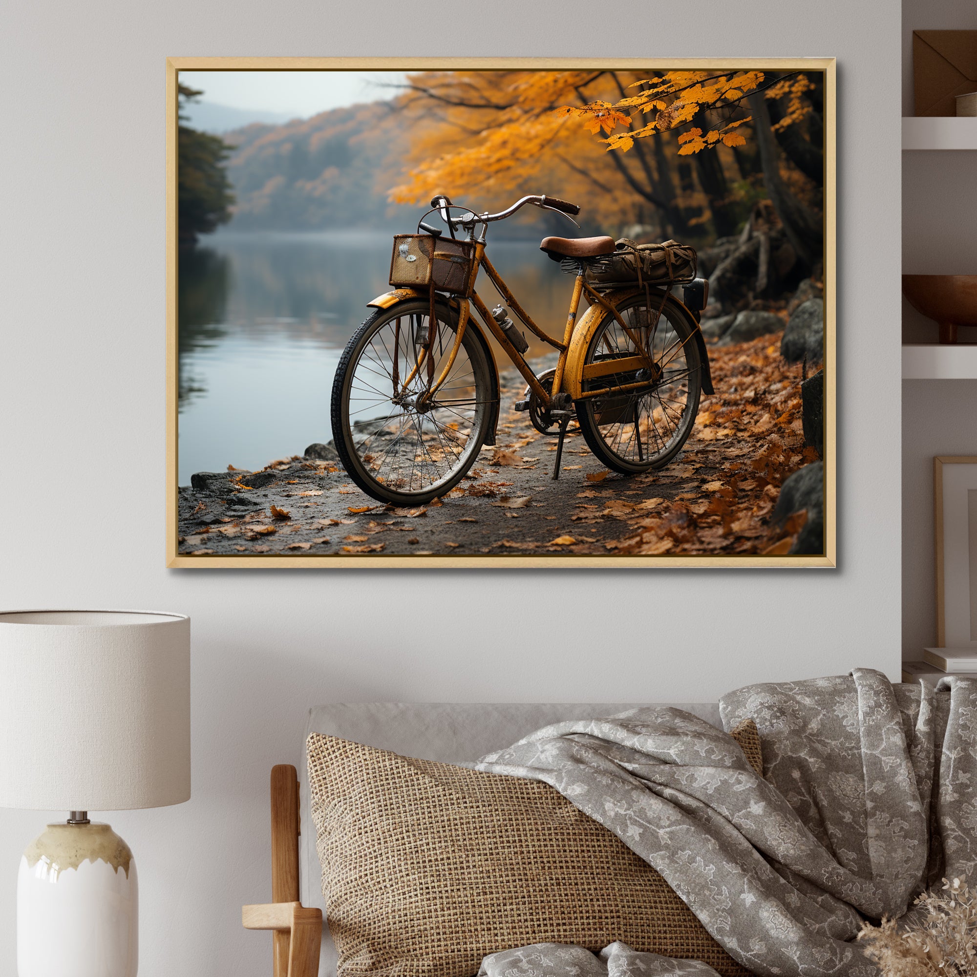 Amber Adventure Bicycle - Bicycle Canvas Wall Art
