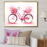Candy Cruise Pink Bicycle - Bicycle Canvas Wall Art