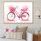 Candy Cruise Pink Bicycle - Bicycle Canvas Wall Art