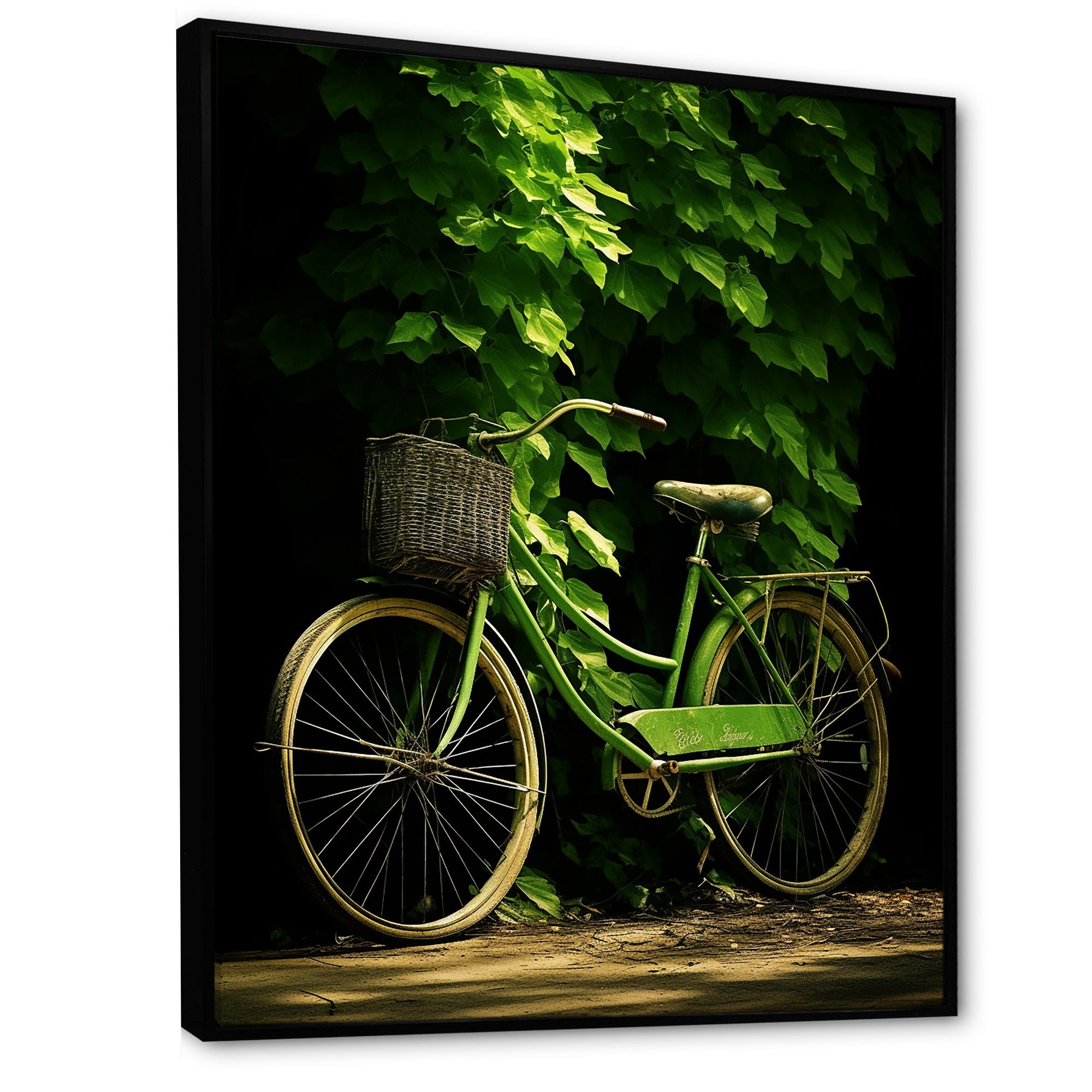 Emerald Escape Bicycle - Bicycle Canvas Wall Art