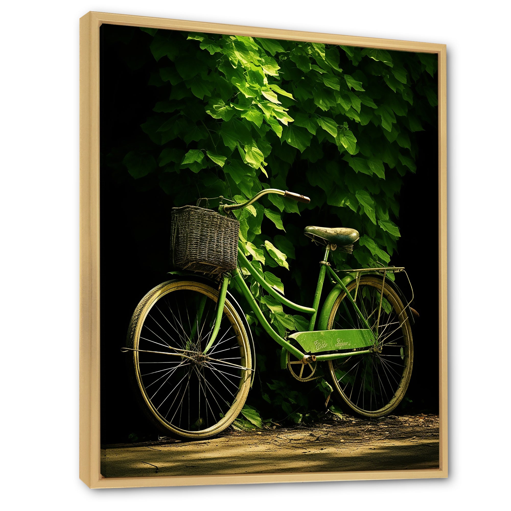 Emerald Escape Bicycle - Bicycle Canvas Wall Art