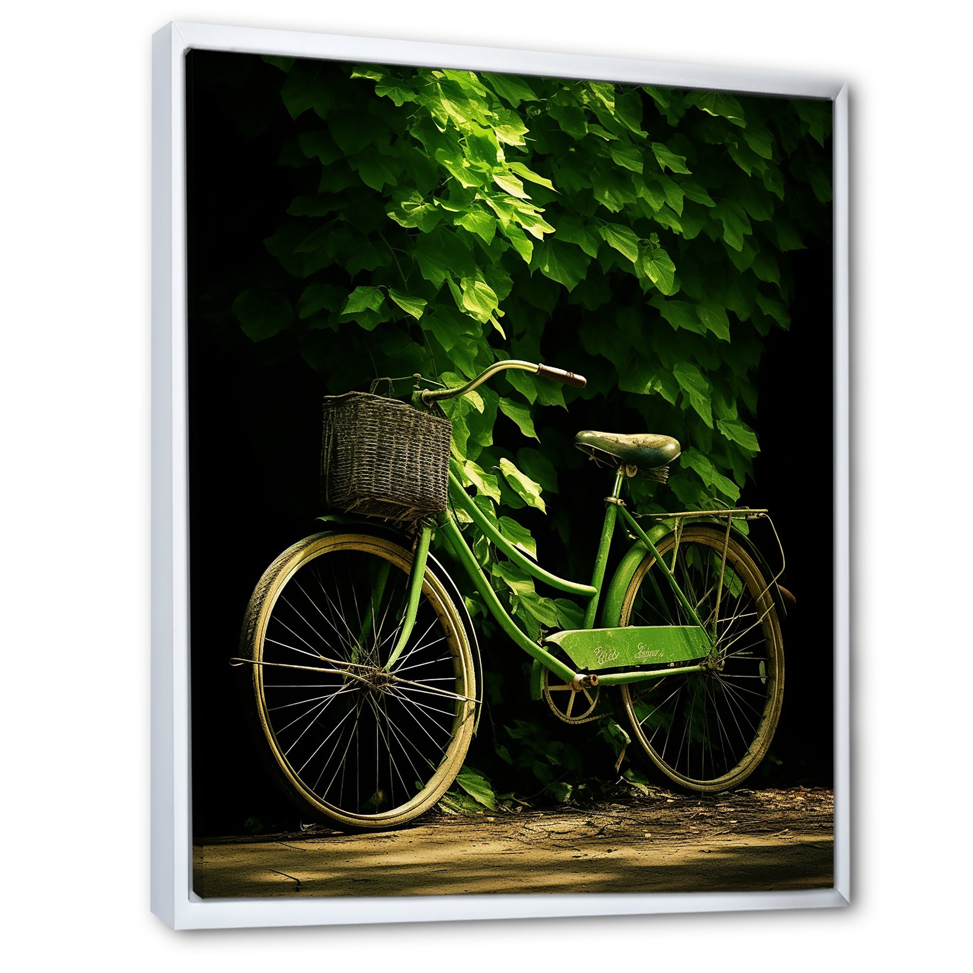 Emerald Escape Bicycle - Bicycle Canvas Wall Art