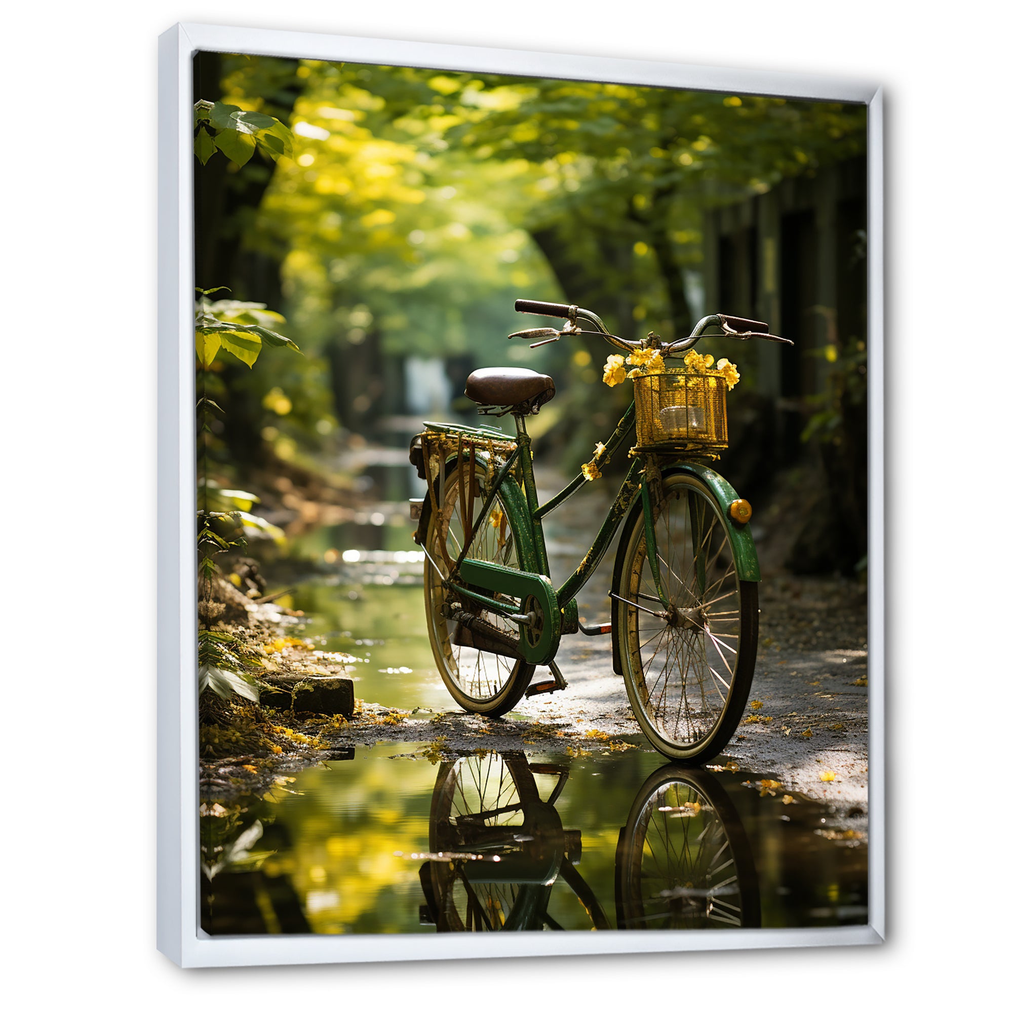 Emerald Excursion Bicycle - Bicycle Canvas Wall Art
