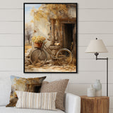 Olive Outing Vintage Bicycle - Bicycle Canvas Wall Art