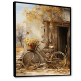Olive Outing Vintage Bicycle - Bicycle Canvas Wall Art