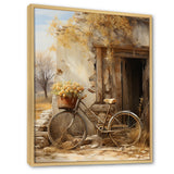Olive Outing Vintage Bicycle - Bicycle Canvas Wall Art