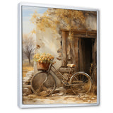 Olive Outing Vintage Bicycle - Bicycle Canvas Wall Art