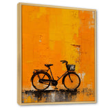 Bicycle Orange Odyssey - Bicycle Canvas Wall Art