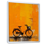 Bicycle Orange Odyssey - Bicycle Canvas Wall Art