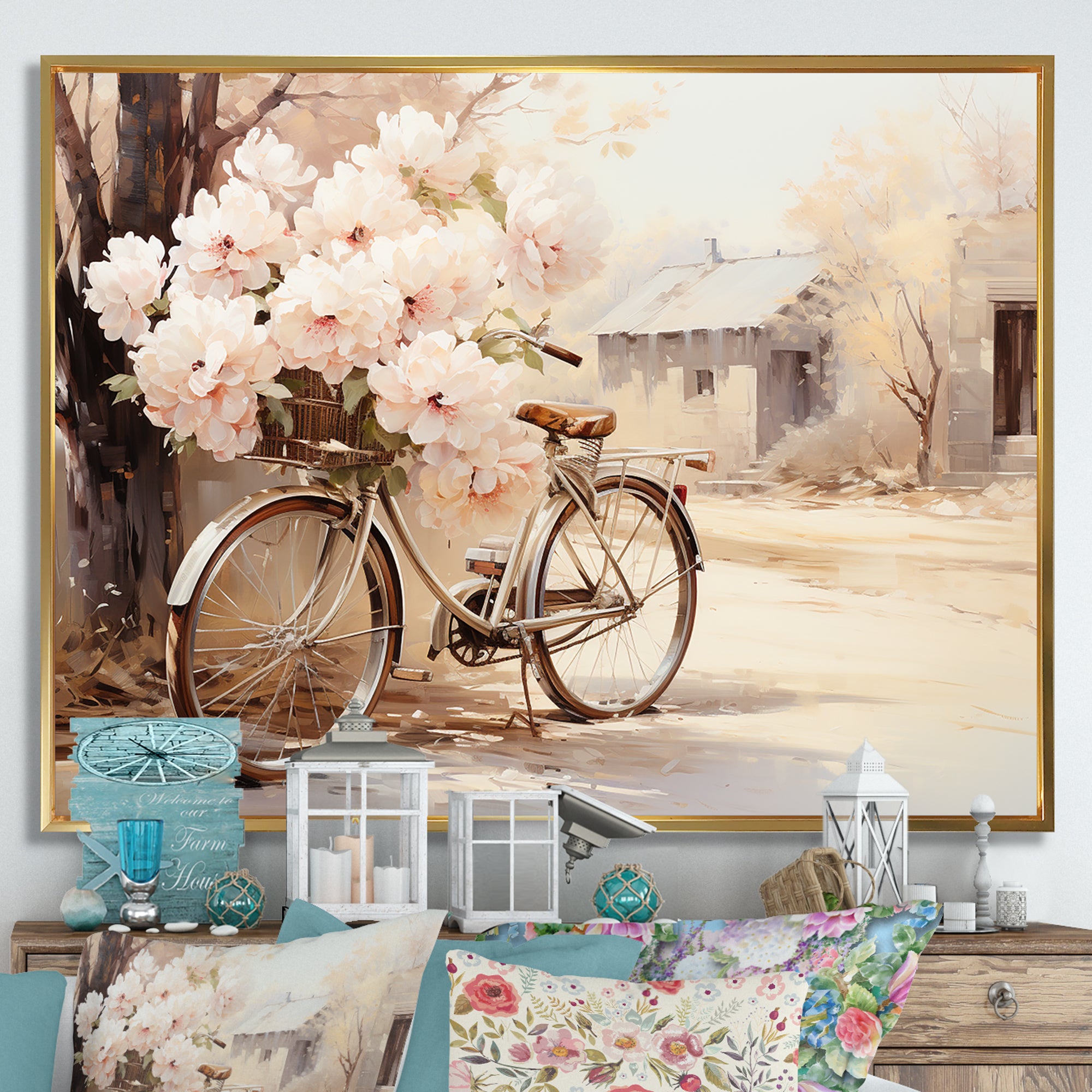 Bicycle Pearl Pedal I - Bicycle Canvas Wall Art