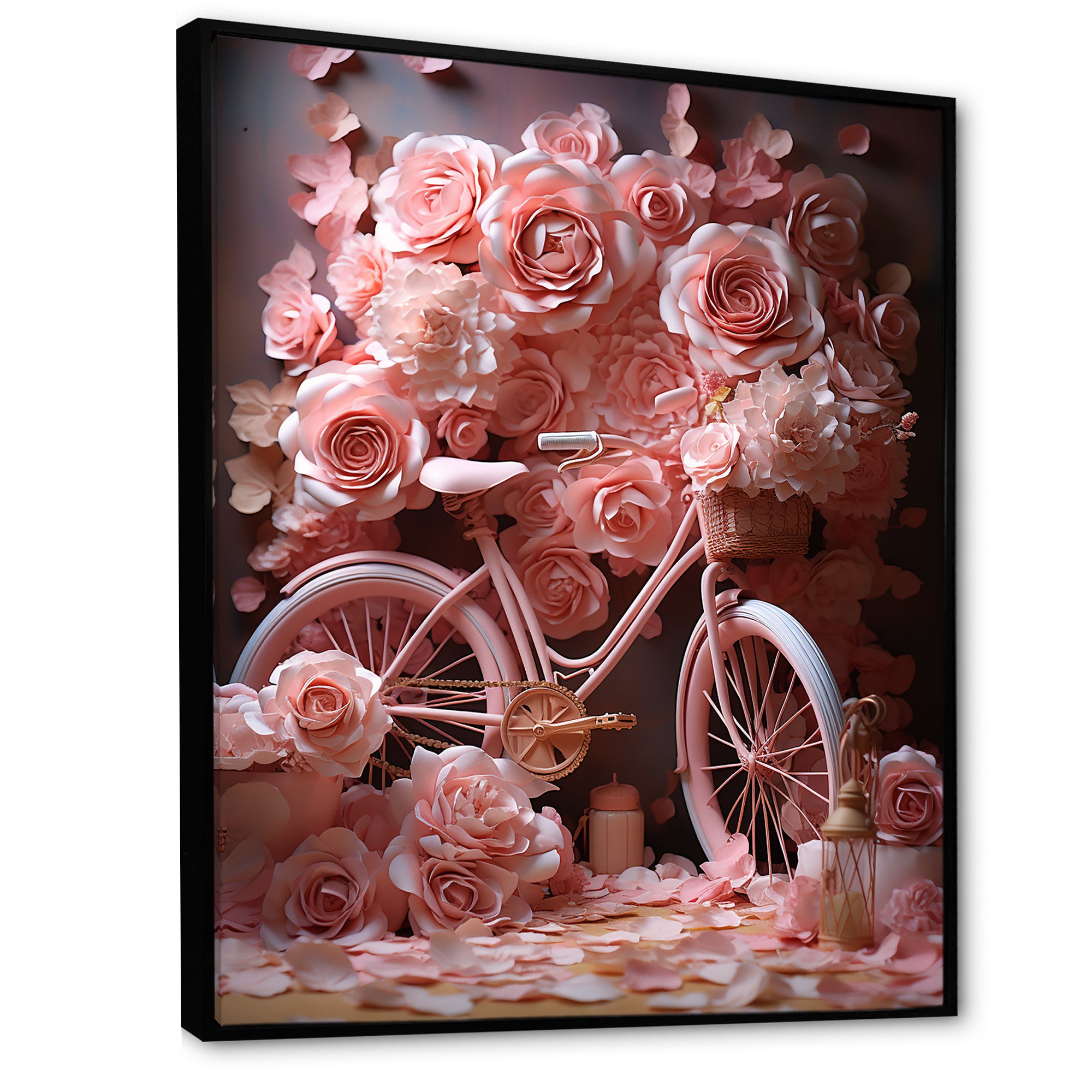Bicycle Rose Reverie - Bicycle Canvas Wall Art