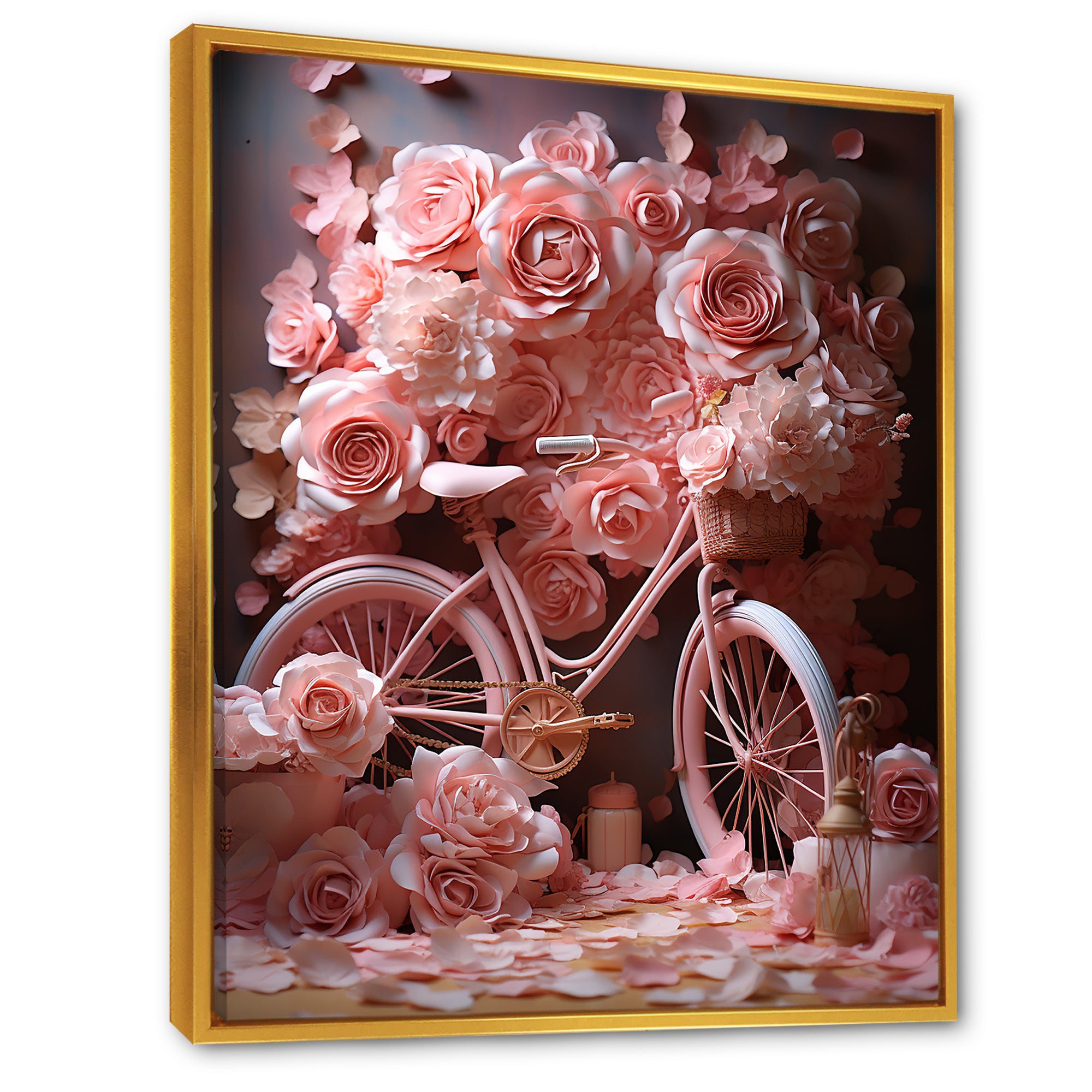 Bicycle Rose Reverie - Bicycle Canvas Wall Art
